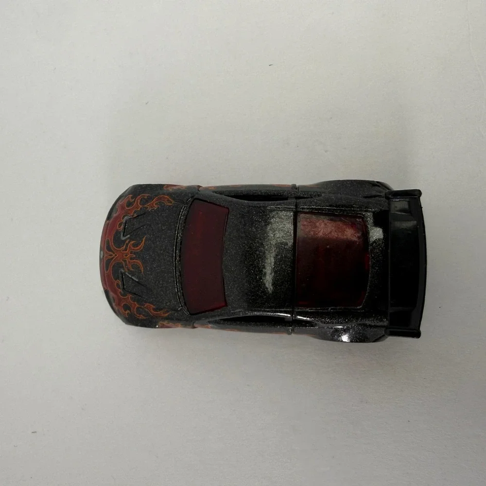 Hot Wheels Nissan 350Z Black Metallic Flame Heat Fleet 2008 Diecast Car 1/64